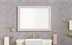 48" x 36" LED Lighted Bathroom Wall Mounted Mirror