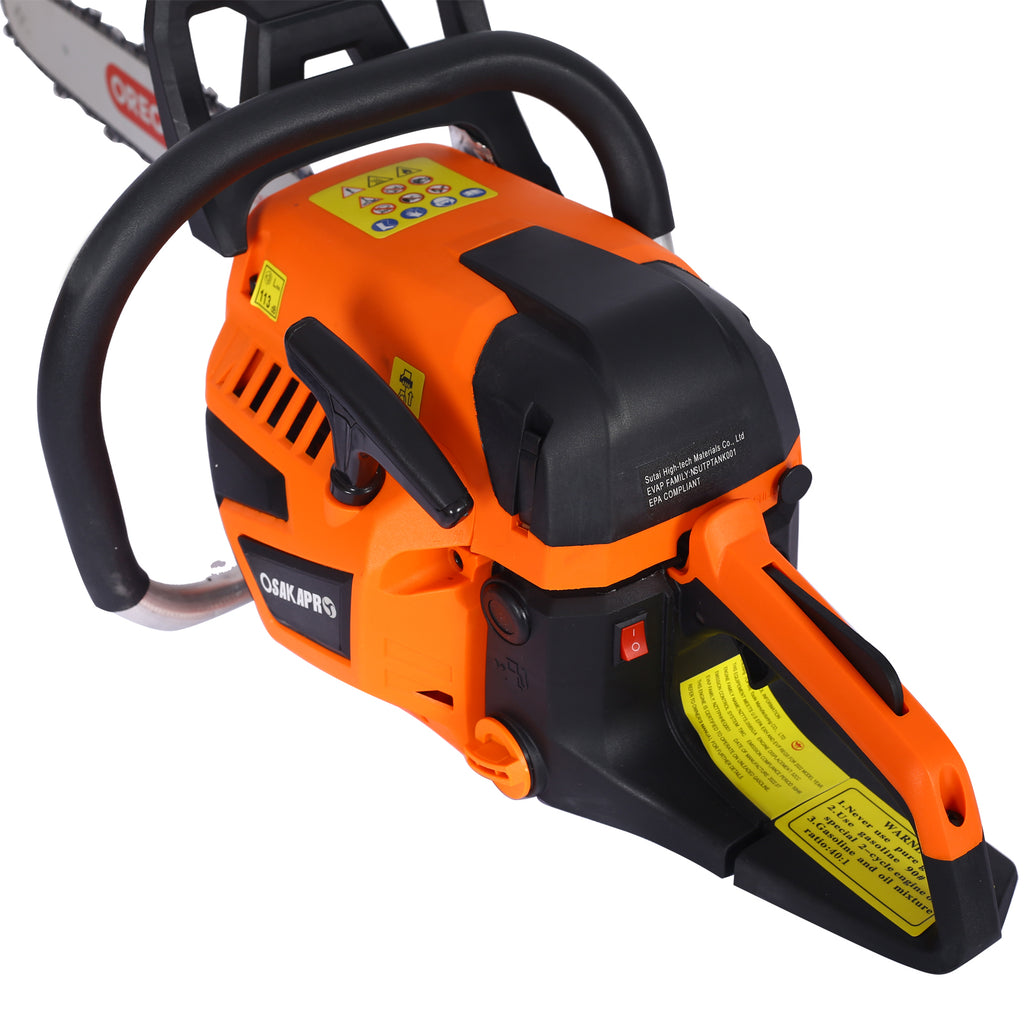 52cc Gasoline Chainsaw for Trees and Wood Cutting