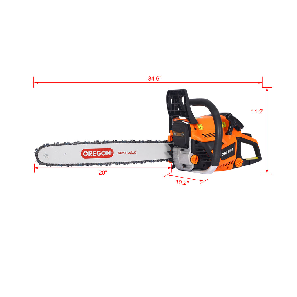 52cc Gasoline Chainsaw for Trees and Wood Cutting