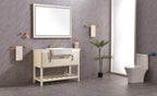 48" x 36" LED Lighted Bathroom Wall Mounted Mirror