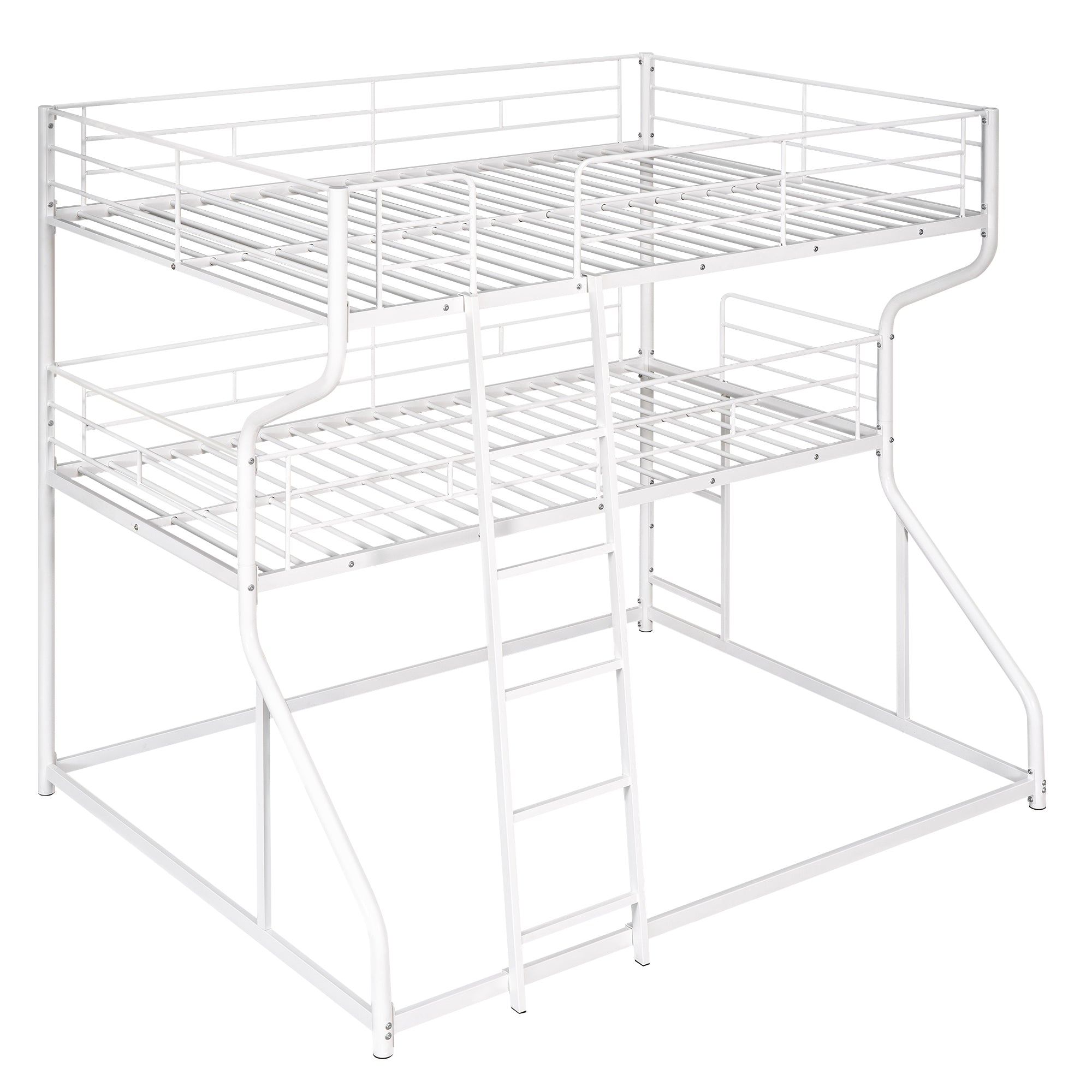 Full XL over Twin XL over Queen Size Triple Bunk Bed
