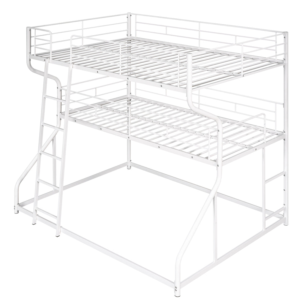 Full XL over Twin XL over Queen Size Triple Bunk Bed