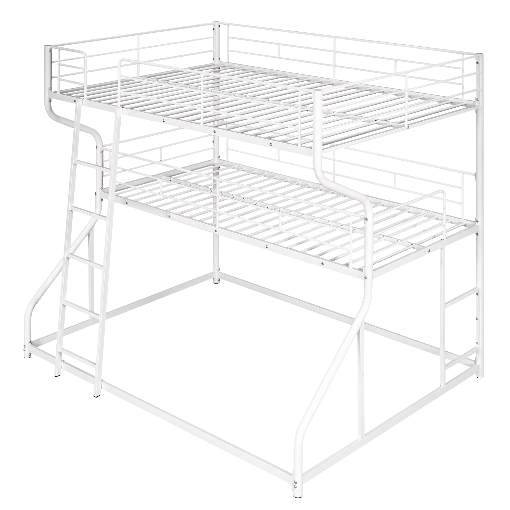 Full XL over Twin XL over Queen Size Triple Bunk Bed