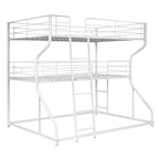 Full XL over Twin XL over Queen Size Triple Bunk Bed