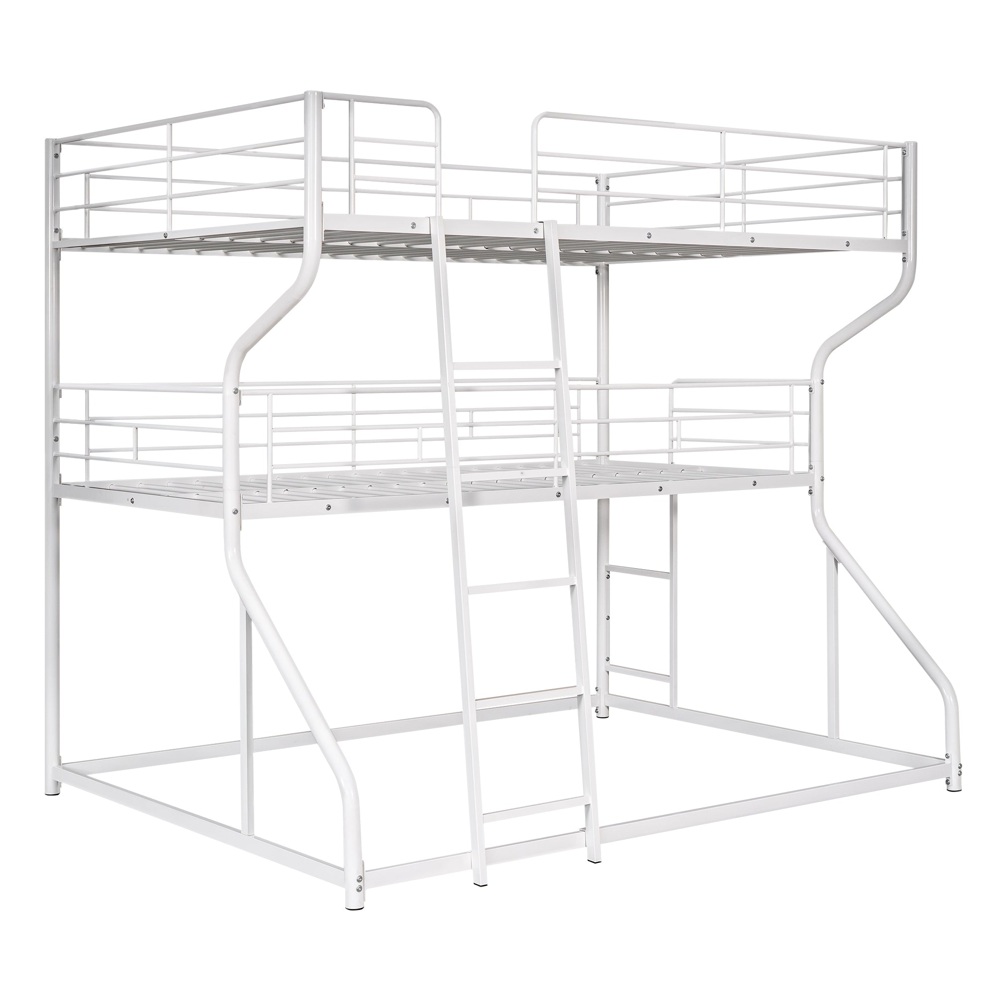 Full XL over Twin XL over Queen Size Triple Bunk Bed