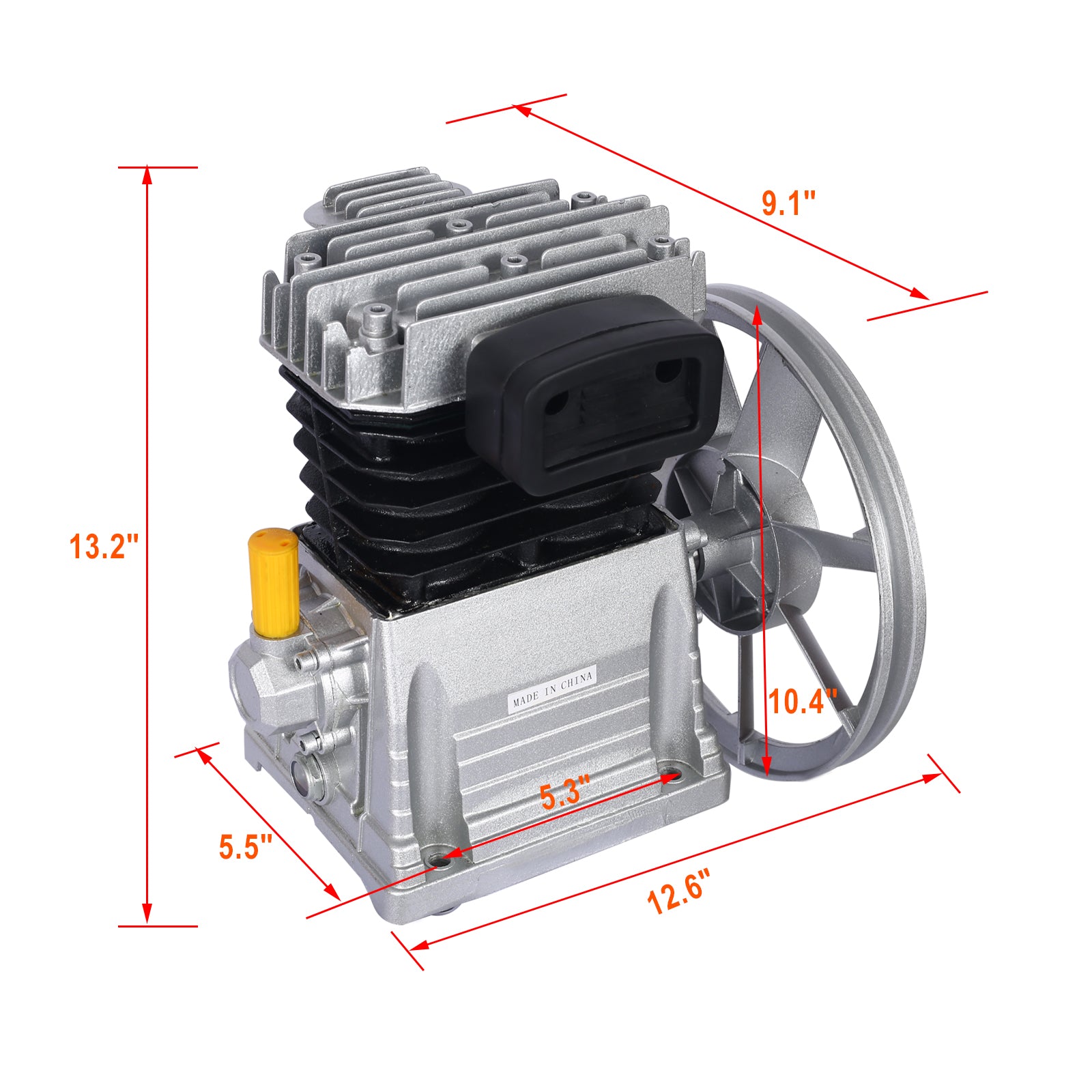 3HP Aluminium Piston Air Compressor Pump Head