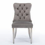 Nikki Collection High-End Tufted Velvet Dining Chair