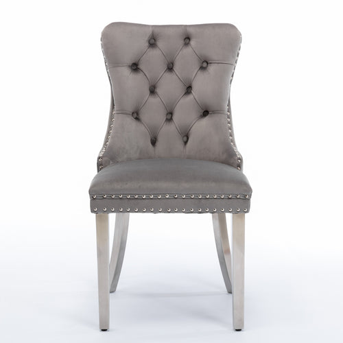Nikki Collection High-End Tufted Velvet Dining Chair