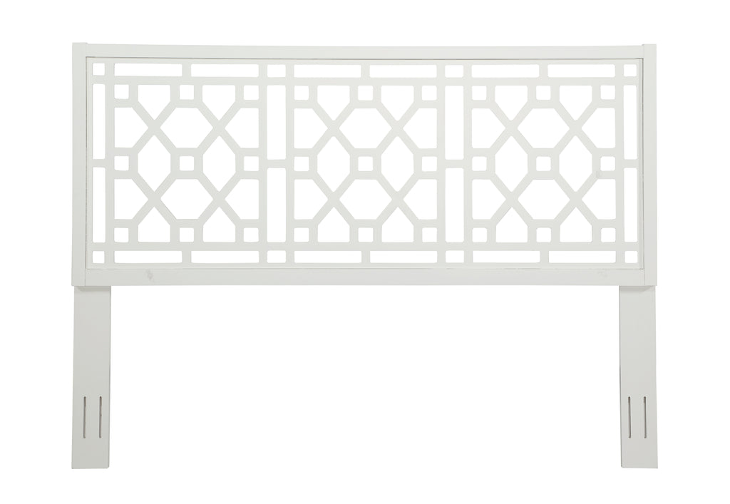 Tabor Chippendale White Headboard