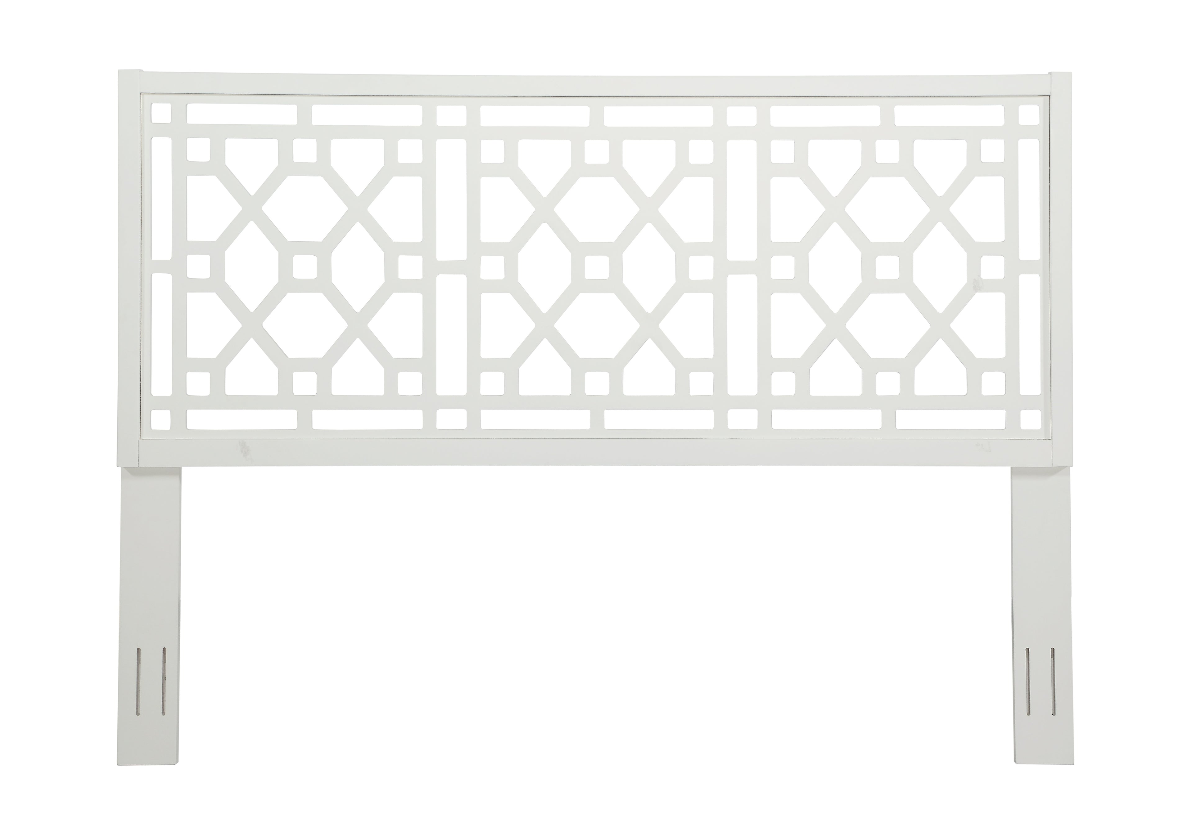 Tabor Chippendale White Headboard