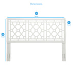 Tabor Chippendale White Headboard