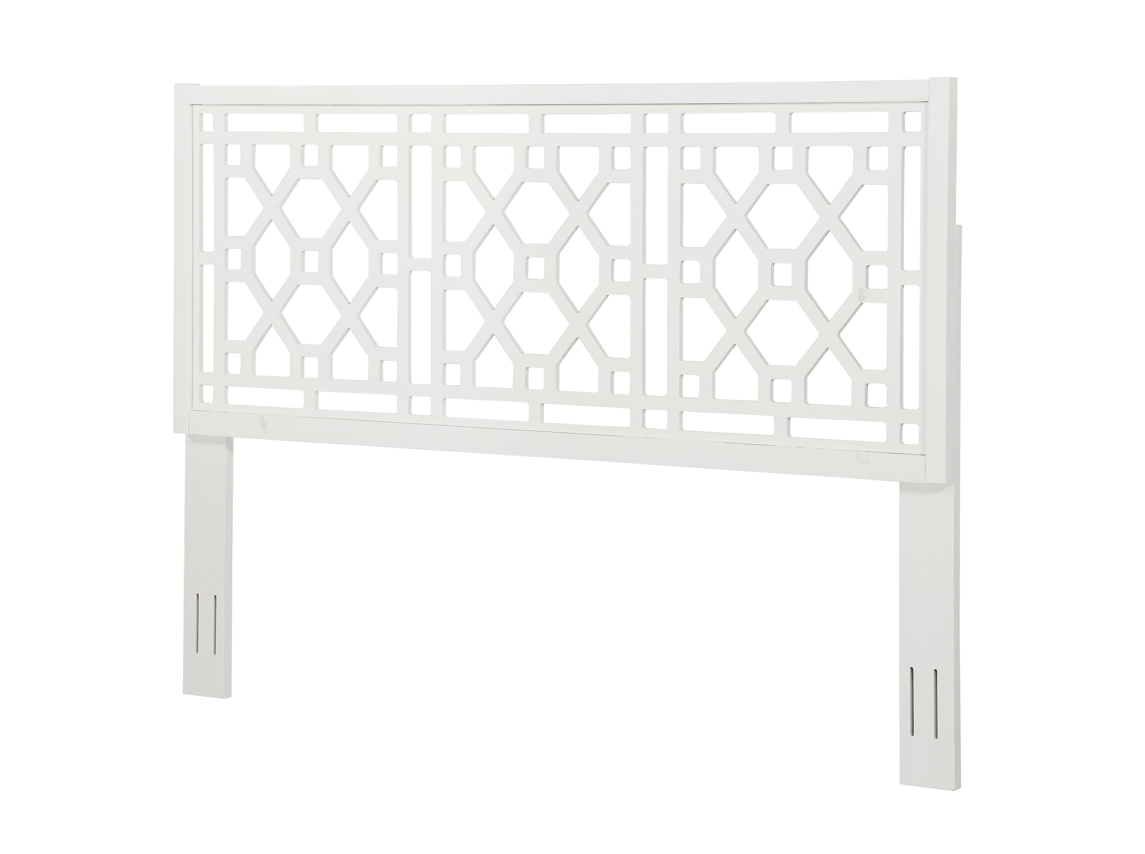 Tabor Chippendale White Headboard