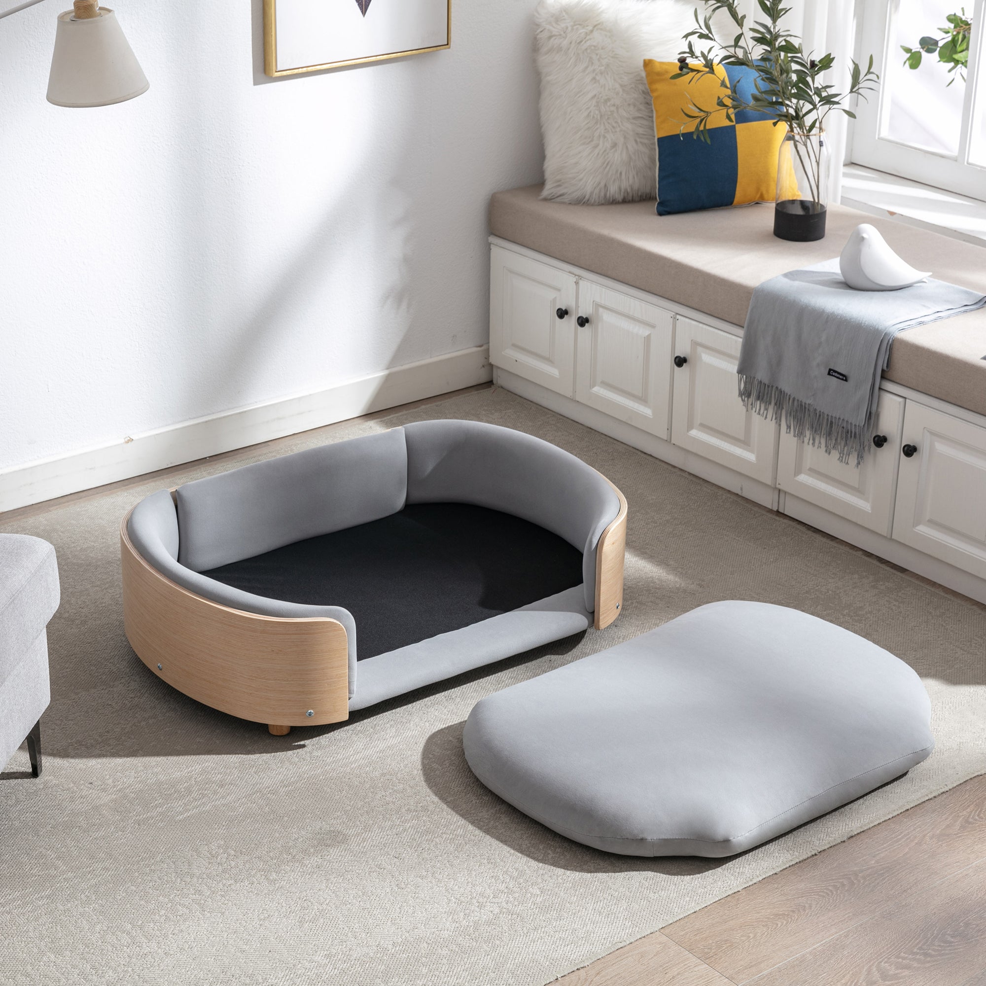 Scandinavian Style Elevated Dog Bed Pet Sofa