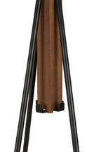 Reclaimed Wood and Metal Freestanding Coat Rack with Hooks