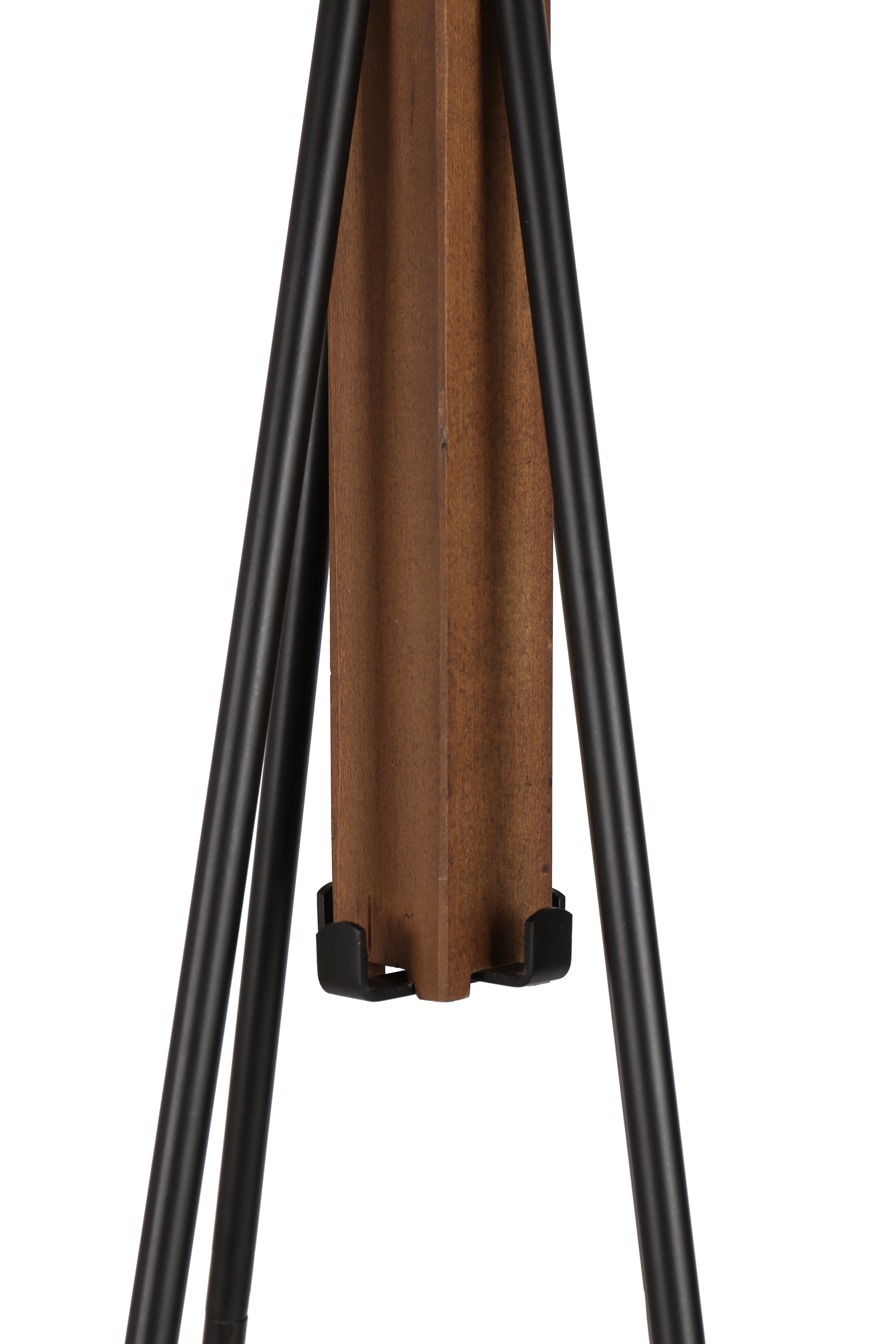 Reclaimed Wood and Metal Freestanding Coat Rack with Hooks