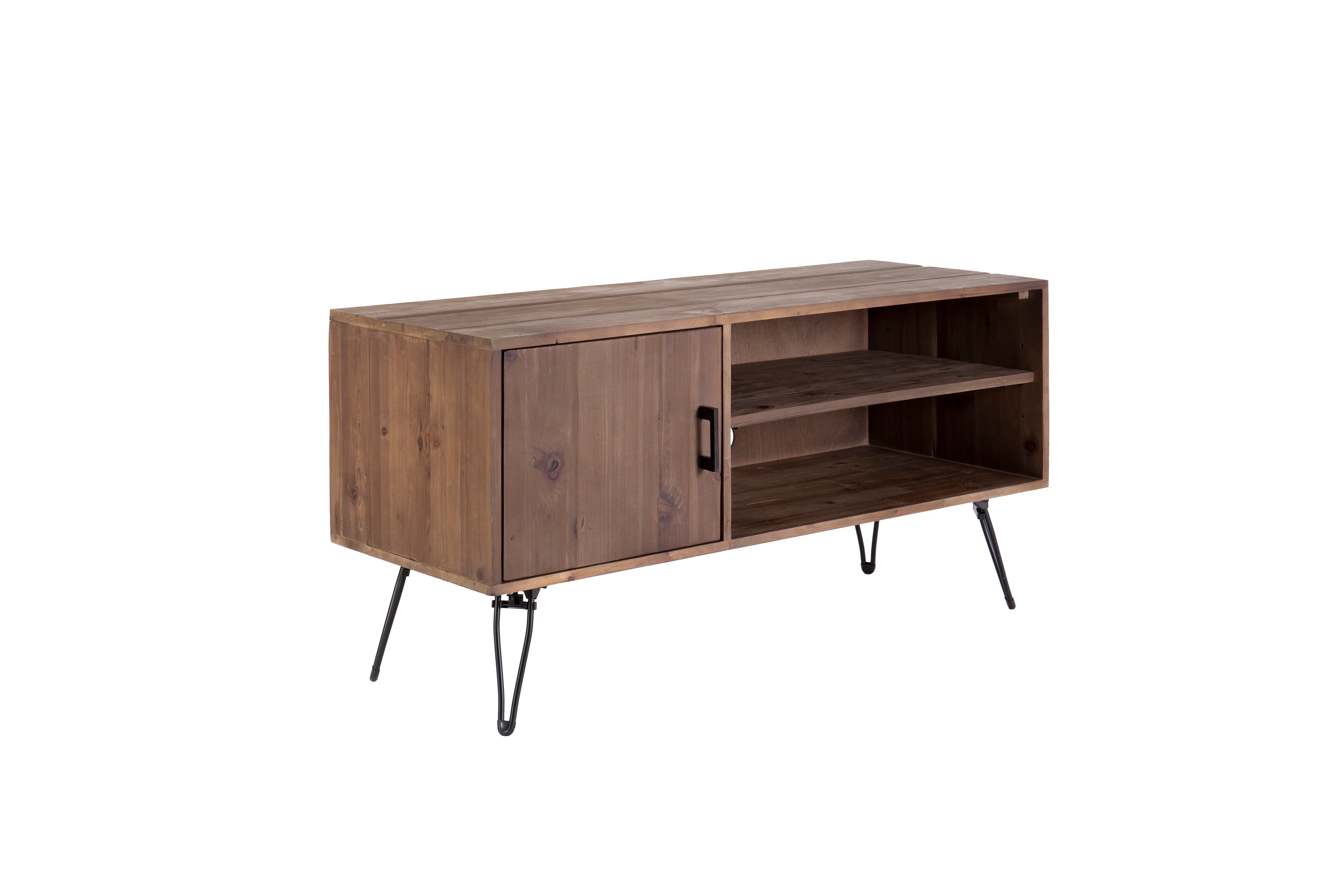Simple, Modern, Vintage Reclaimed Wood TV Stand Media Table