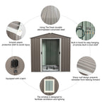 6ft x 5ft Outdoor Metal Storage Shed