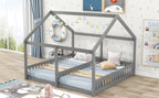 Twin Size House Platform Beds - Two Shared Beds