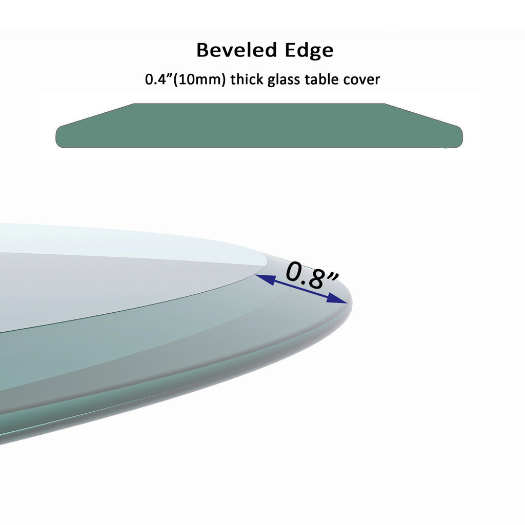 30" Round Tempered Glass Table Top