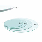 20 Inch Round Tempered Glass Table Top