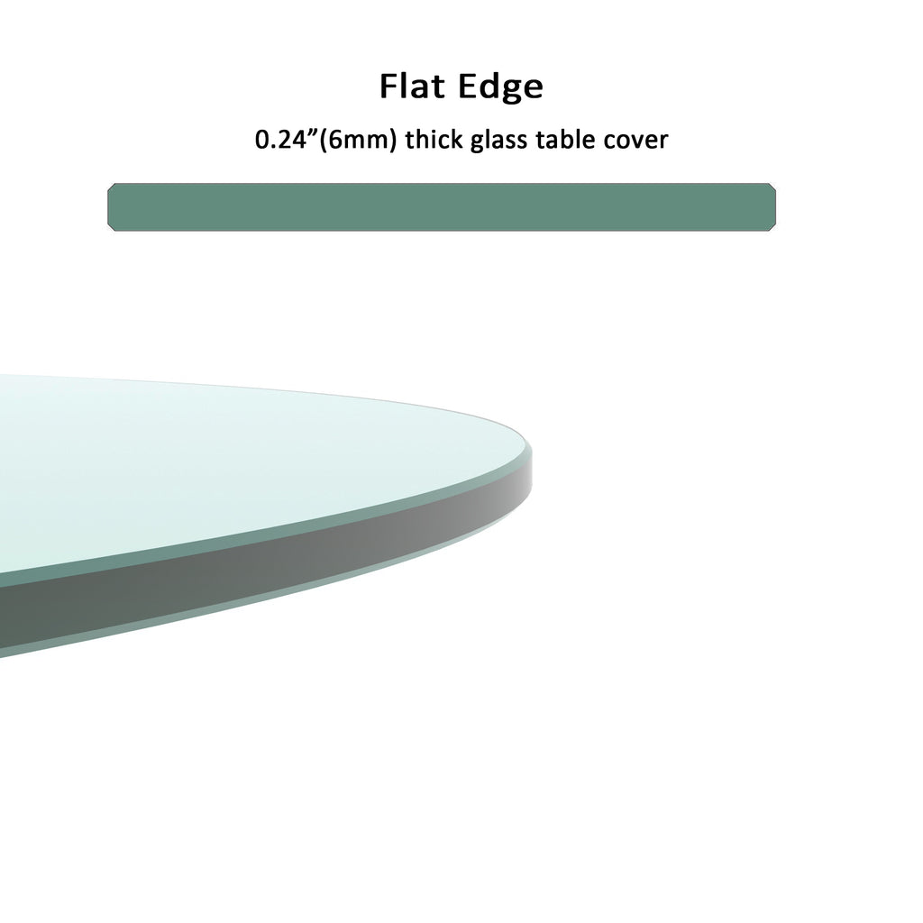 20 Inch Round Tempered Glass Table Top