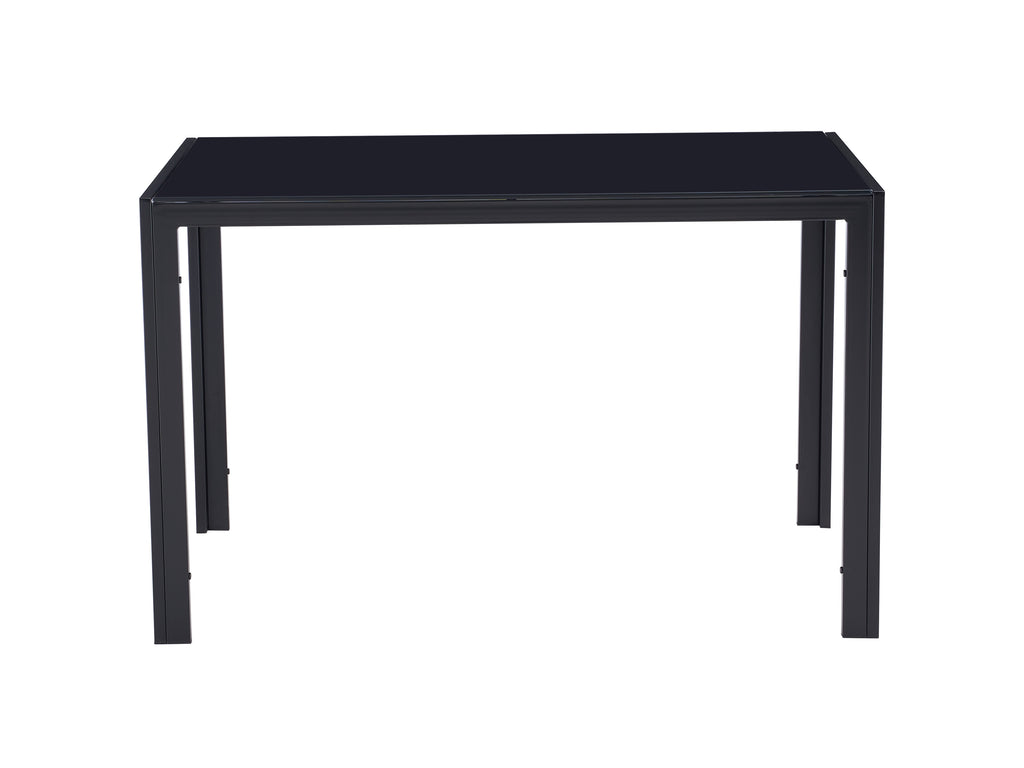 47.25 Inch 4-Seater Tempered Glass Dining Table