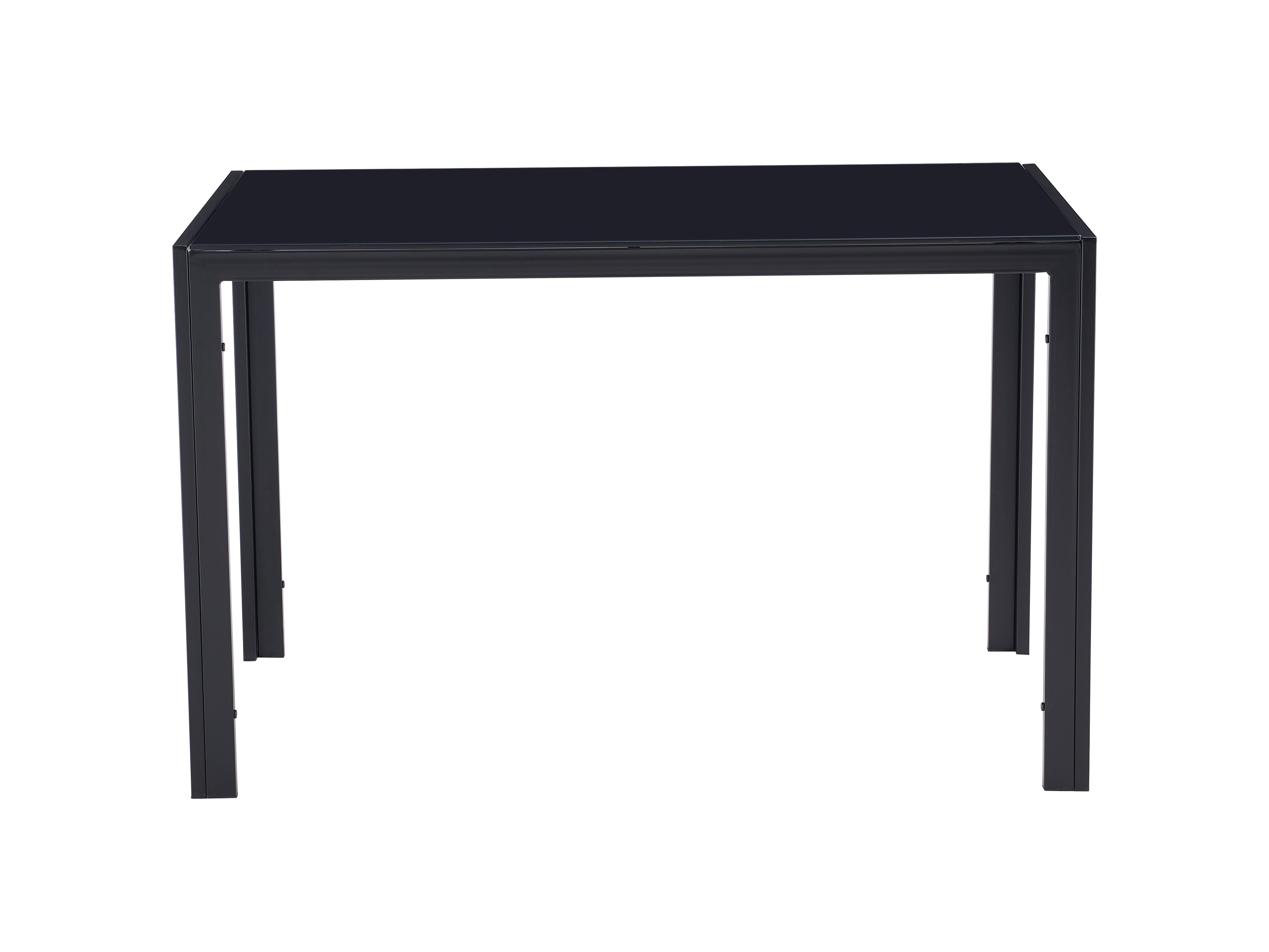 47.25 Inch 4-Seater Tempered Glass Dining Table