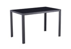 47.25 Inch 4-Seater Tempered Glass Dining Table