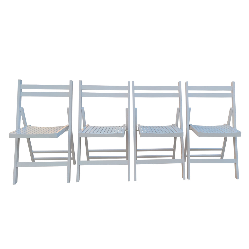 Furniture Slatted Wood Folding Special Event Chair
