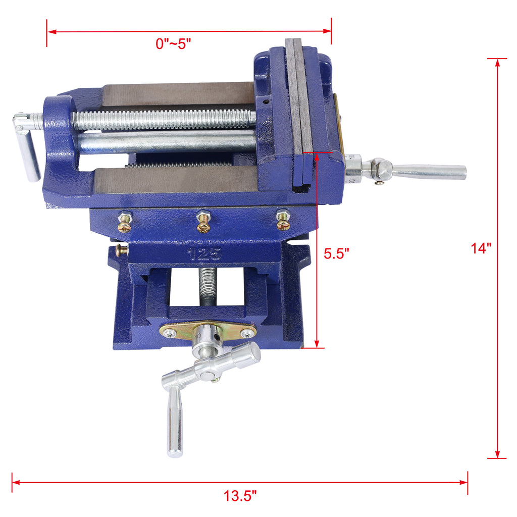 5" Cross Slide Vise - Precision Drill Press Tool