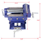 Cross Slide Vise - 6 Inch Drill Press Metal Milling 2 Way X-Y