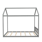 Queen Size Wooden House Bed with Headboard