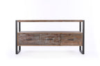 60 Inch Reclaimed Wood Media TV Console Table