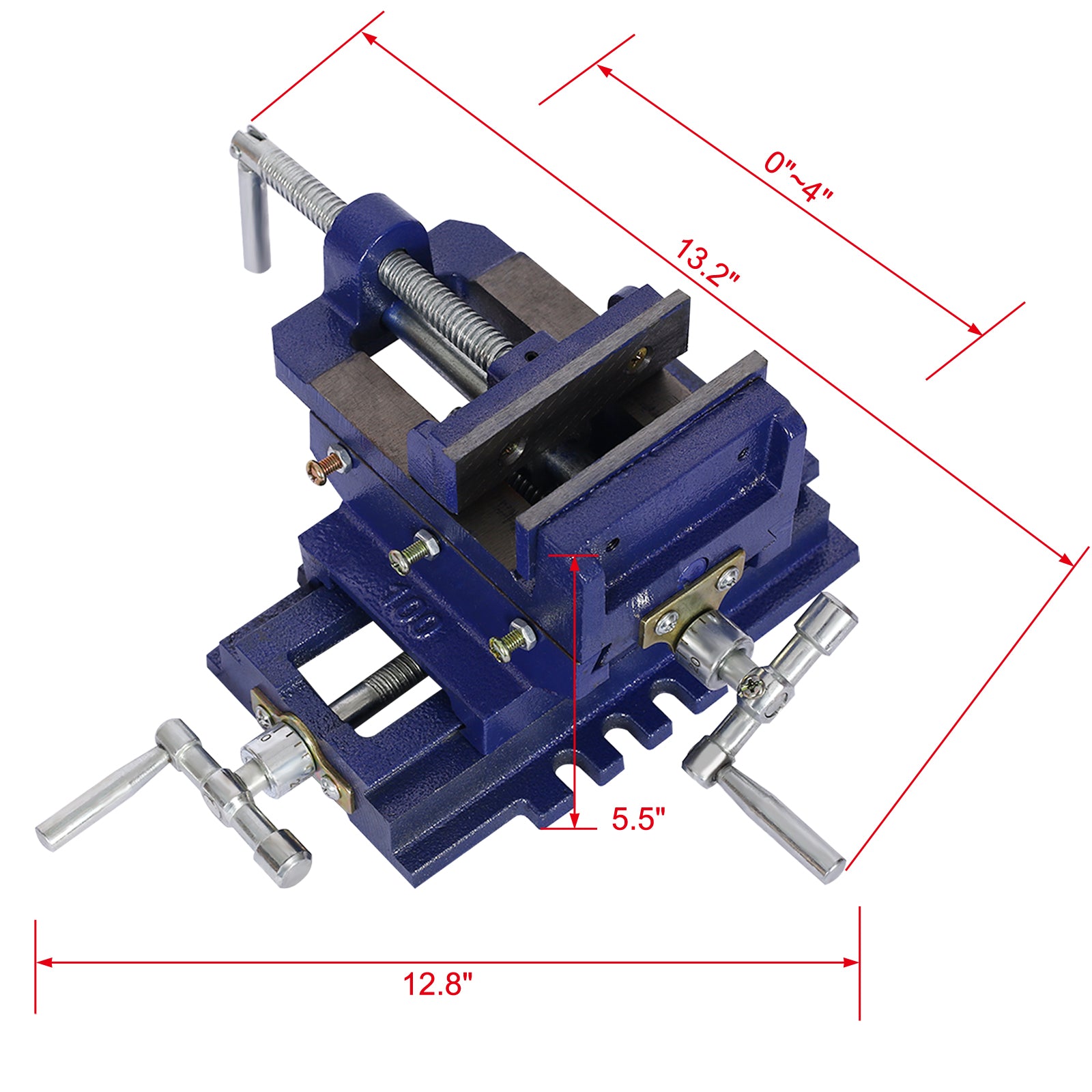 4" Cross Slide Vise for Drill Press and Metal Milling
