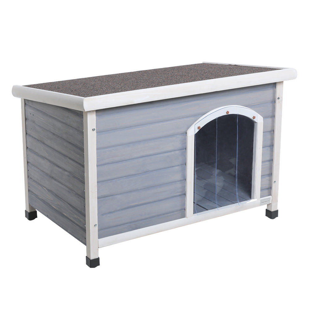 Medium Wooden Outdoor Dog House with Waterproof Roof