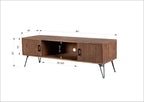 Industrial Style Reclaimed Wood Media TV Stand