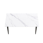 63" Modern Artificial Stone Dining Table