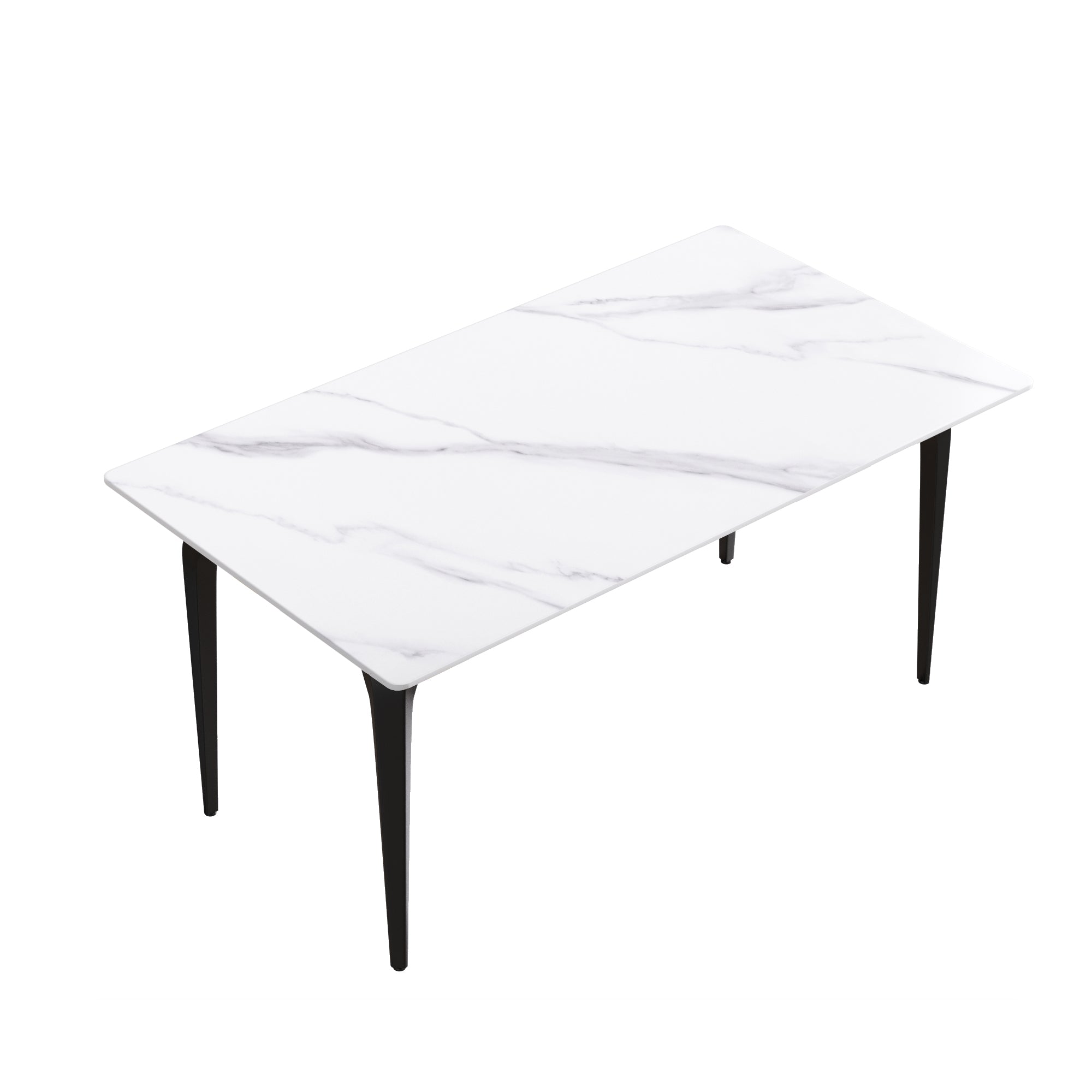 63" Modern Artificial Stone Dining Table