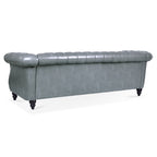 84.65" Rolled Arm Chesterfield 3 Seater Sofa