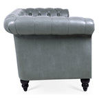 84.65" Rolled Arm Chesterfield 3 Seater Sofa