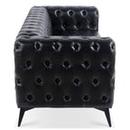 84.06 Inch Width Traditional Square Arm Removable Cushion 3 Seater Sofa