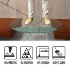 36-Inch Round Tempered Glass Table Top