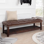 Tufted Upholstered End of Bed Bench