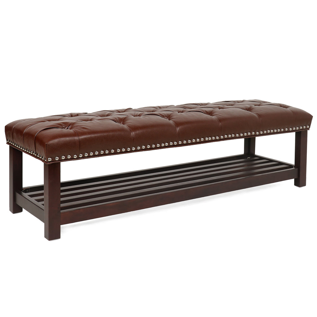 Tufted Upholstered End of Bed Bench