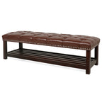 Tufted Upholstered End of Bed Bench