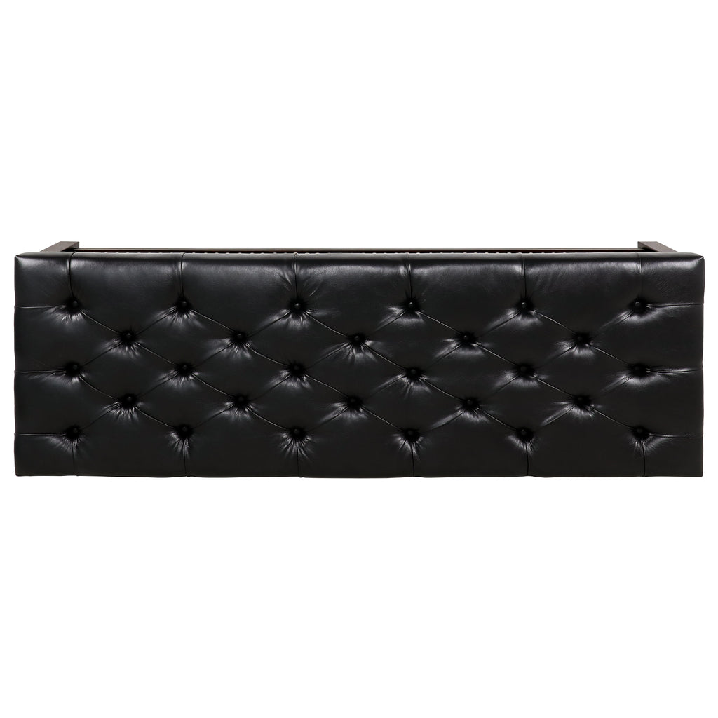 Wooden Base Upholstered Bench for Bedroom and Entryway