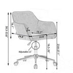 Modern Teddy Fabric Adjustable Height Office Chair