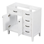 36" Bathroom Vanity Without Sink, Cabinet Base Only