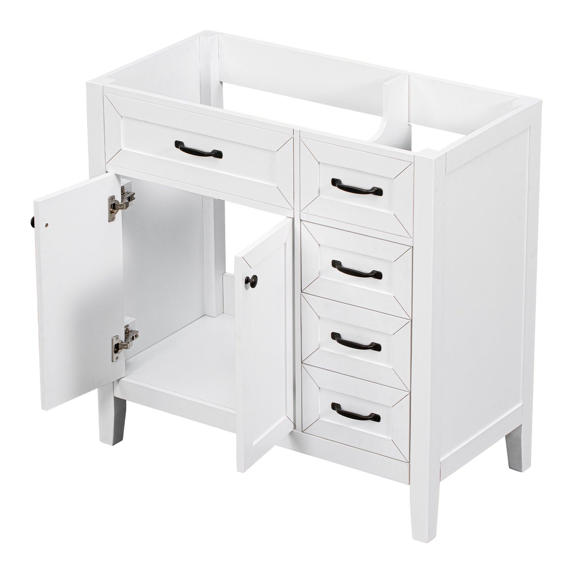 36" Bathroom Vanity Without Sink, Cabinet Base Only