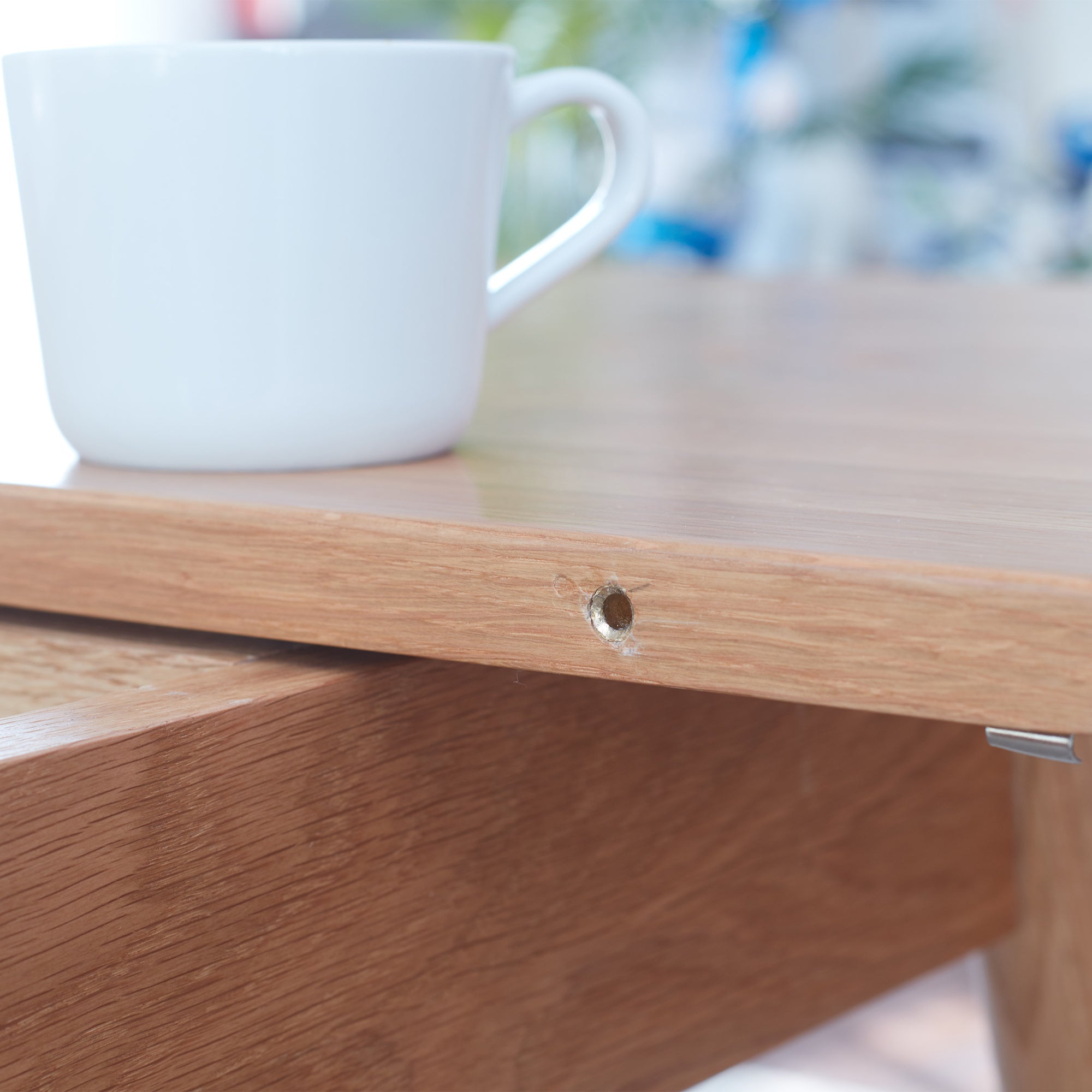 Natural Solid Oak Round Dining Table